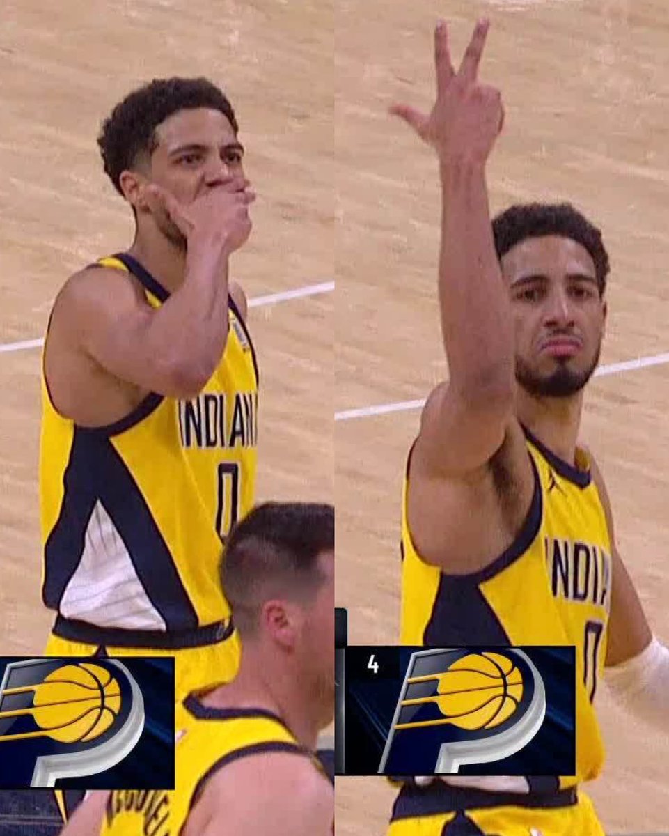 NovoHeat's tweet image. Tyrese Haliburton hit the Jalen Brunson celebration 👀😅