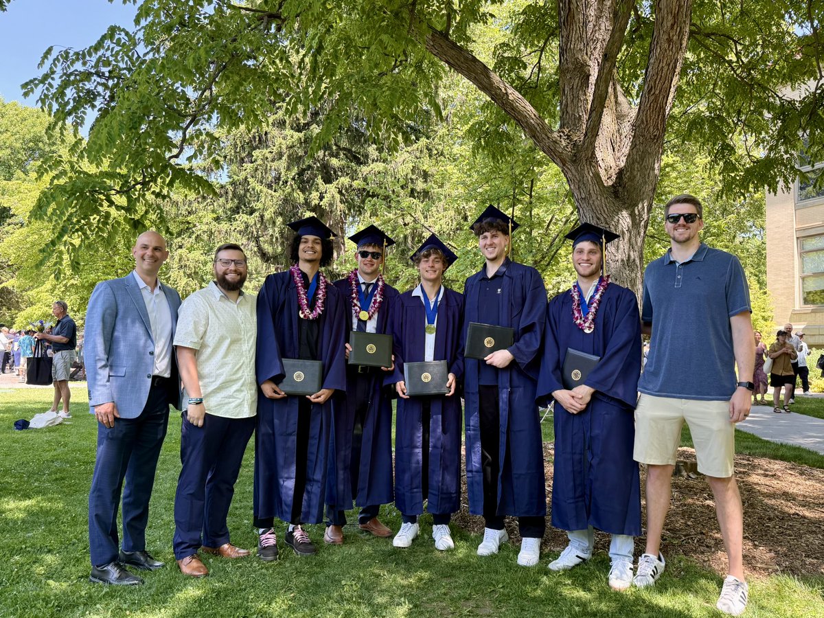 Congratulations to our 2025 graduates Isaiah Amato, Aidan Von Buchwaldt, Alex Pape, Gabe Latkovich, and Aidan Rausch!! We can’t wait to follow your bright futures, and the impact you will make in the world. #GoBlues