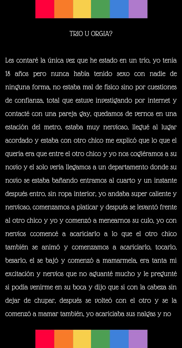 Liamsx5's tweet photo. RELATO 62: TRIO U ORGIA? 💦👅💦

SUSCRIBETE!!! Mándanos tu relato al DM para más contenido... 🔥🔥🔥
#MORBO #GAY #relatoseróticos #relatoseróticosgay #HISTORIA #LGBTQ #chudai #chundai https://t.co/eNSapsoo1D