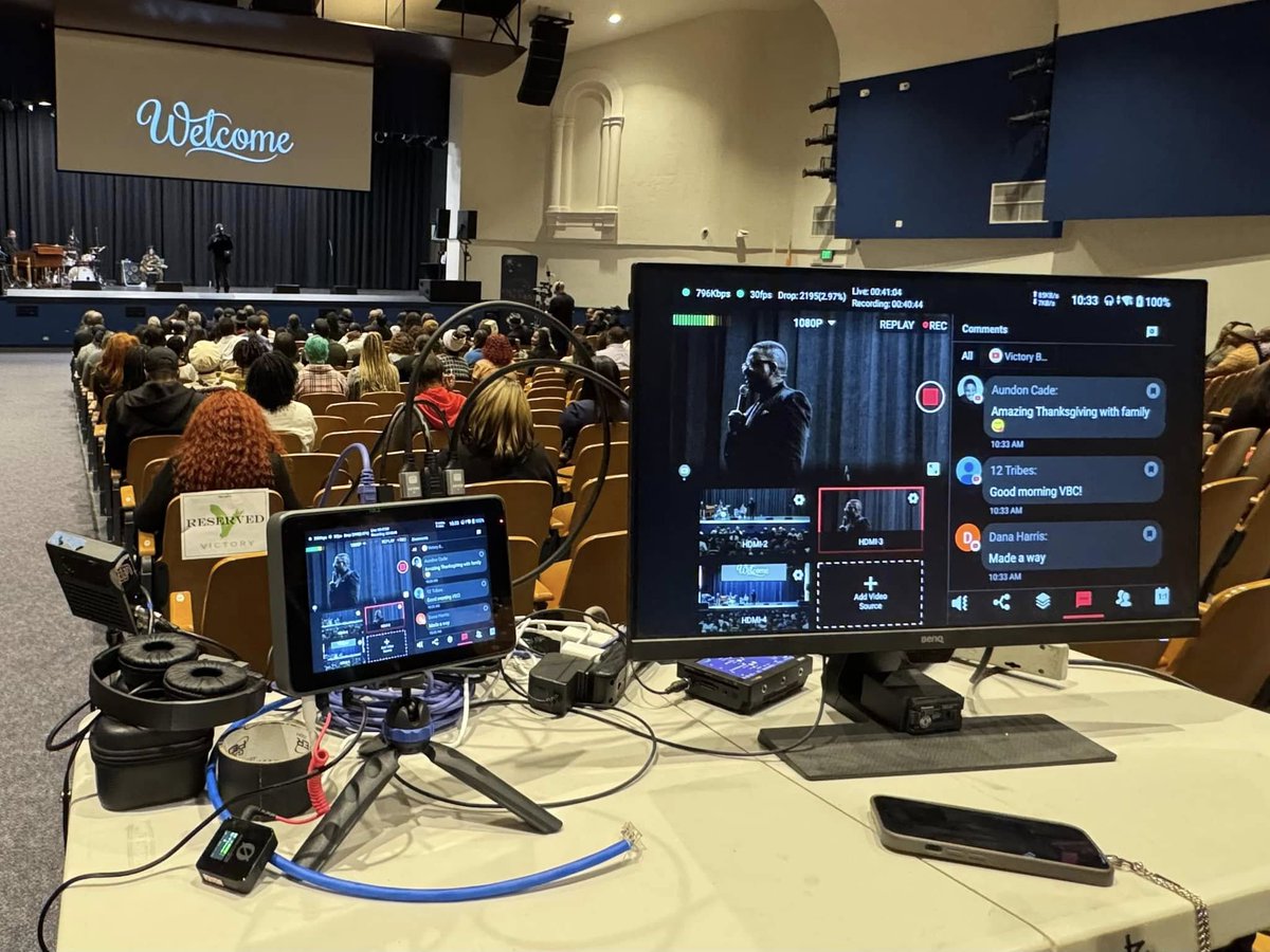 YoloLivTech's tweet photo. π¬ Some behind-the-scenes moments from @Rich Bella.
β¨ βI am grateful to be working during what is normally a slow time for cinematographers.β
#yololiv #yolobox #yoloboxultra #livestream #streamsolution #cameragear #broadcast #multicam #churchservice #churchlivestream #BTS https://t.co/eJLlmHP36X
