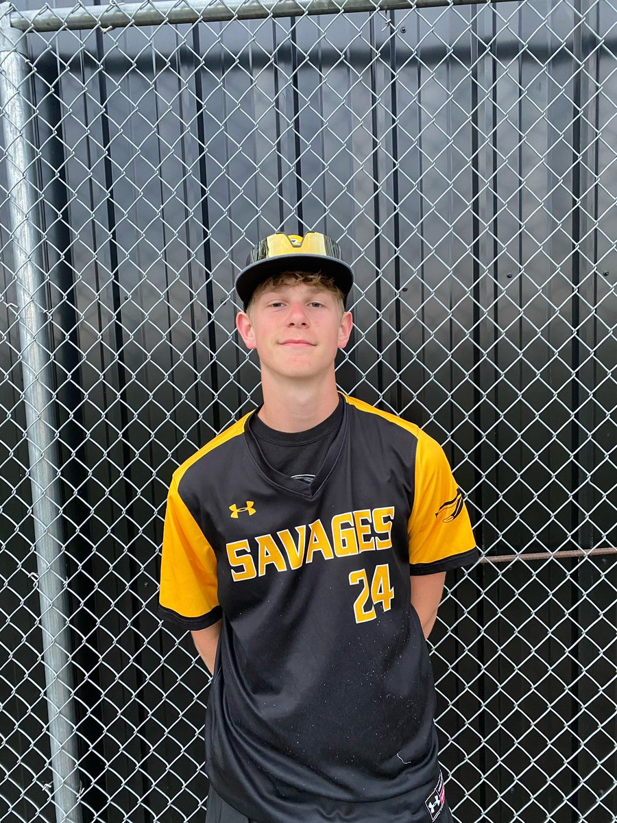 Our 3 players of the game.  Landon Conrad with 4 innings pitched 10 Ks, 2 hits, 2 walks.   Chase Clarahan 3 for 3 with a 2 Run HR,  Hunter Sellers  1 for 1 with a Grand Slam.