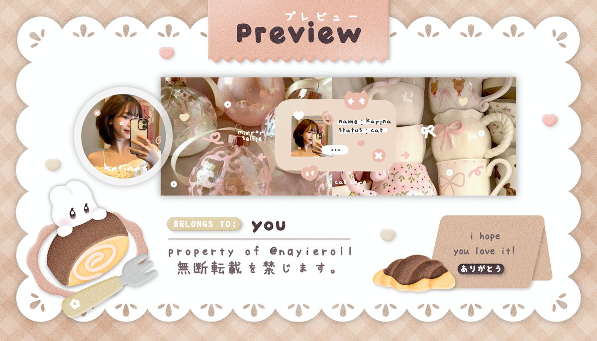 help retweet? thank you! ꩜ 🍎 𓂂 ⁺ 

(💬) he-llo, aya is speaking: hari ini aku datang membawa 4 layout ready stock >____< ⭐🍮 go check out the details and prices on ALT, these cuties are ready to come home with you! 🪀 .. happy shopping! 🍓🐱 

#zonauang 〜  ᩠ ♡