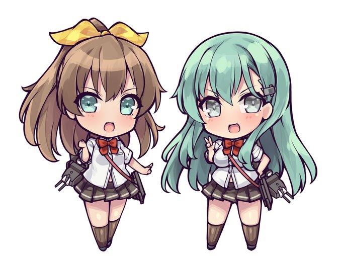 SD鈴谷&amp;熊野(夏のJK)
神戸かわさきの新作グッズですよ!
#艦これ
#鈴谷
#熊野 