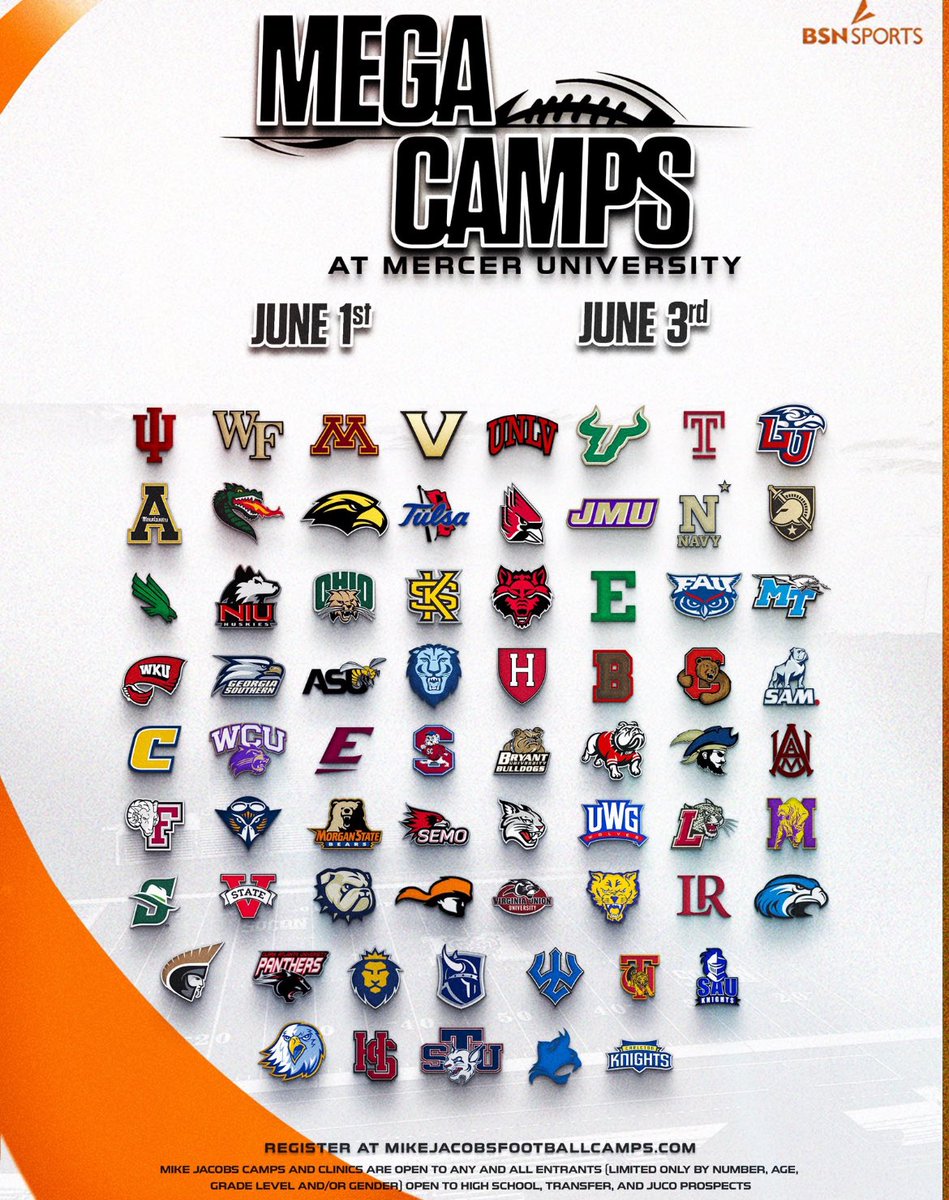 Jaylen King (@jaylenking26) on Twitter photo I will be at <a href="/MercerFootball/">Mercer Football</a> Mega Camp on June 1st!!! (Session 3: 1-2:45)
<a href="/cvhsftbl/">Cleveland Football</a> <a href="/wco70mack/">WCO70 Sports</a> I will be at <a href="/MercerFootball/">Mercer Football</a> Mega Camp on June 1st!!! (Session 3: 1-2:45)
<a href="/cvhsftbl/">Cleveland Football</a> <a href="/wco70mack/">WCO70 Sports</a>