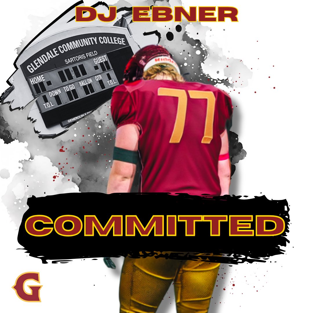 Dylan Ebner (@djebner74) on Twitter photo Extremely thankful to announce my commitment to Glendale Community College! <a href="/GLENDALE_GRIT/">VAQS_Coach_Farwell_OAVAAV</a>
I would like to thank my coaches and teammates at South Pasadena for an amazing 4 years. <a href="/SouthPasadenaFB/">South Pasadena High School Football</a>
Onto the next chapter.. Extremely thankful to announce my commitment to Glendale Community College! <a href="/GLENDALE_GRIT/">VAQS_Coach_Farwell_OAVAAV</a>
I would like to thank my coaches and teammates at South Pasadena for an amazing 4 years. <a href="/SouthPasadenaFB/">South Pasadena High School Football</a>
Onto the next chapter..