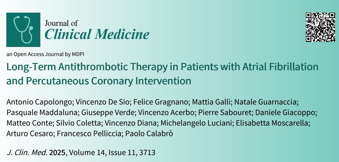 JCM MDPI (@jcm_mdpi) on Twitter photo #mdpijcm
📝Happy to share new #review
Long-Term Antithrombotic Therapy in Patients with #AtrialFibrillation and #PercutaneousCoronaryIntervention
🔗mdpi.com/3328636
by Antonio Capolongo et al. <a href="/FeliceGragnano/">Felice Gragnano</a> <a href="/vincenzoacerbo/">Vincenzo Acerbo</a> <a href="/SABOURETCardio/">SABOURETCardiologist</a> <a href="/arturocesaro/">Arturo Cesaro</a> <a href="/paolocalabro1/">Paolo Calabro'</a> #mdpijcm
📝Happy to share new #review
Long-Term Antithrombotic Therapy in Patients with #AtrialFibrillation and #PercutaneousCoronaryIntervention
🔗mdpi.com/3328636
by Antonio Capolongo et al. <a href="/FeliceGragnano/">Felice Gragnano</a> <a href="/vincenzoacerbo/">Vincenzo Acerbo</a> <a href="/SABOURETCardio/">SABOURETCardiologist</a> <a href="/arturocesaro/">Arturo Cesaro</a> <a href="/paolocalabro1/">Paolo Calabro'</a>