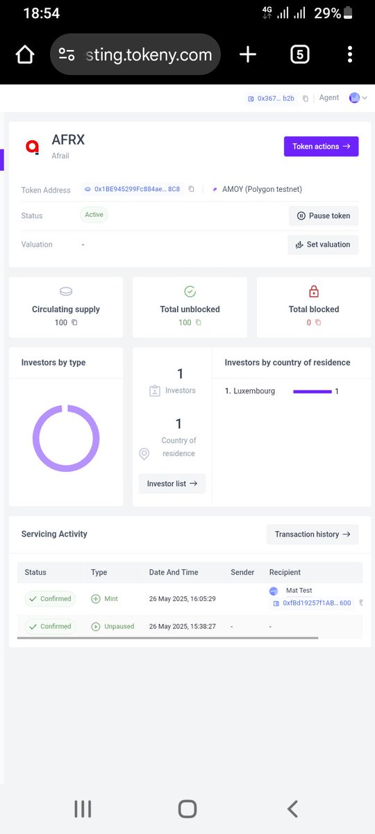 AfrailX's tweet photo. $AFRX is coming to life! 🔥
We’re now testing the AFRX Security Token Portal on #Tokeny—validating investor flows, compliance, and wallet whitelisting.
Launch ahead.
Secondary trading coming on INX or tZERO
🌐 https://t.co/mIGWto92MY
#AFRX #Tokenization #ERC3643 #Web3 #tZERO #INX https://t.co/Dq3MdJs6Tn