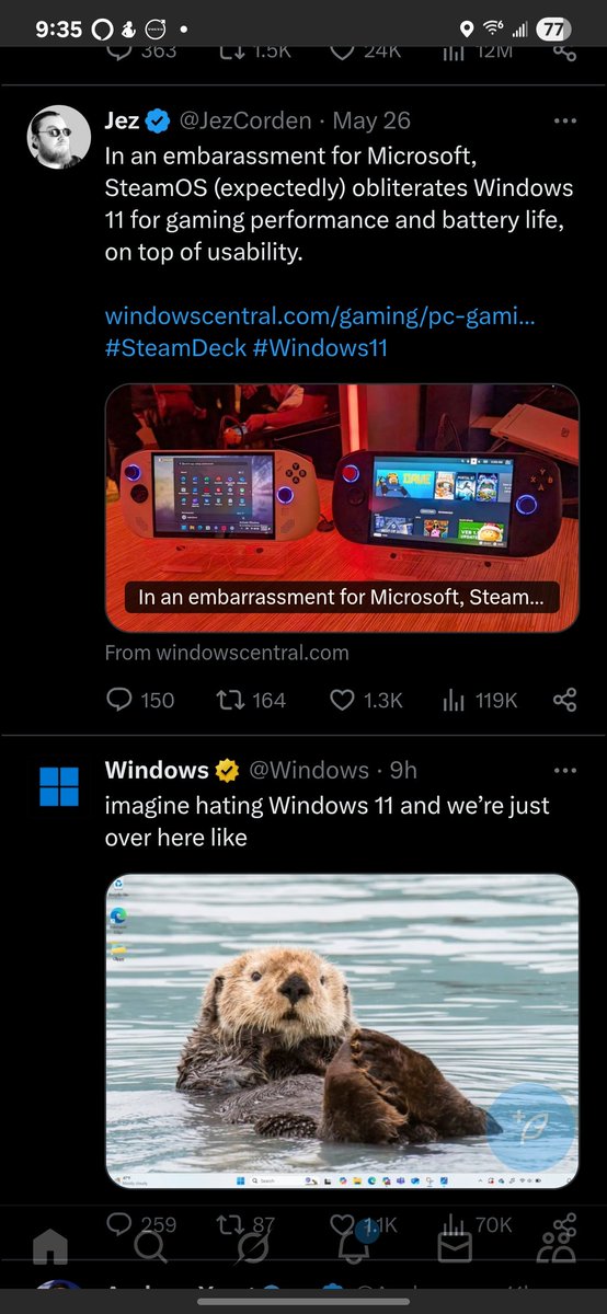 ChadZenisek's tweet photo. @JezCorden This is how my tweets stacked. You can't make this up. https://t.co/07UzmRPUrx