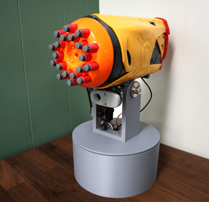dfrobotcn's tweet image. 🎯 This WiFi-controlled foam dart turret is the weekend project you didn&apos;t know you needed! Control it from your phone with live video feed. Built with a Nerf Swarmfire, Raspberry Pi, and some 3D printed parts. #DIY #RaspberryPi #MakerProject
👉Learn more: instructables.com/The-SwarmTurre…