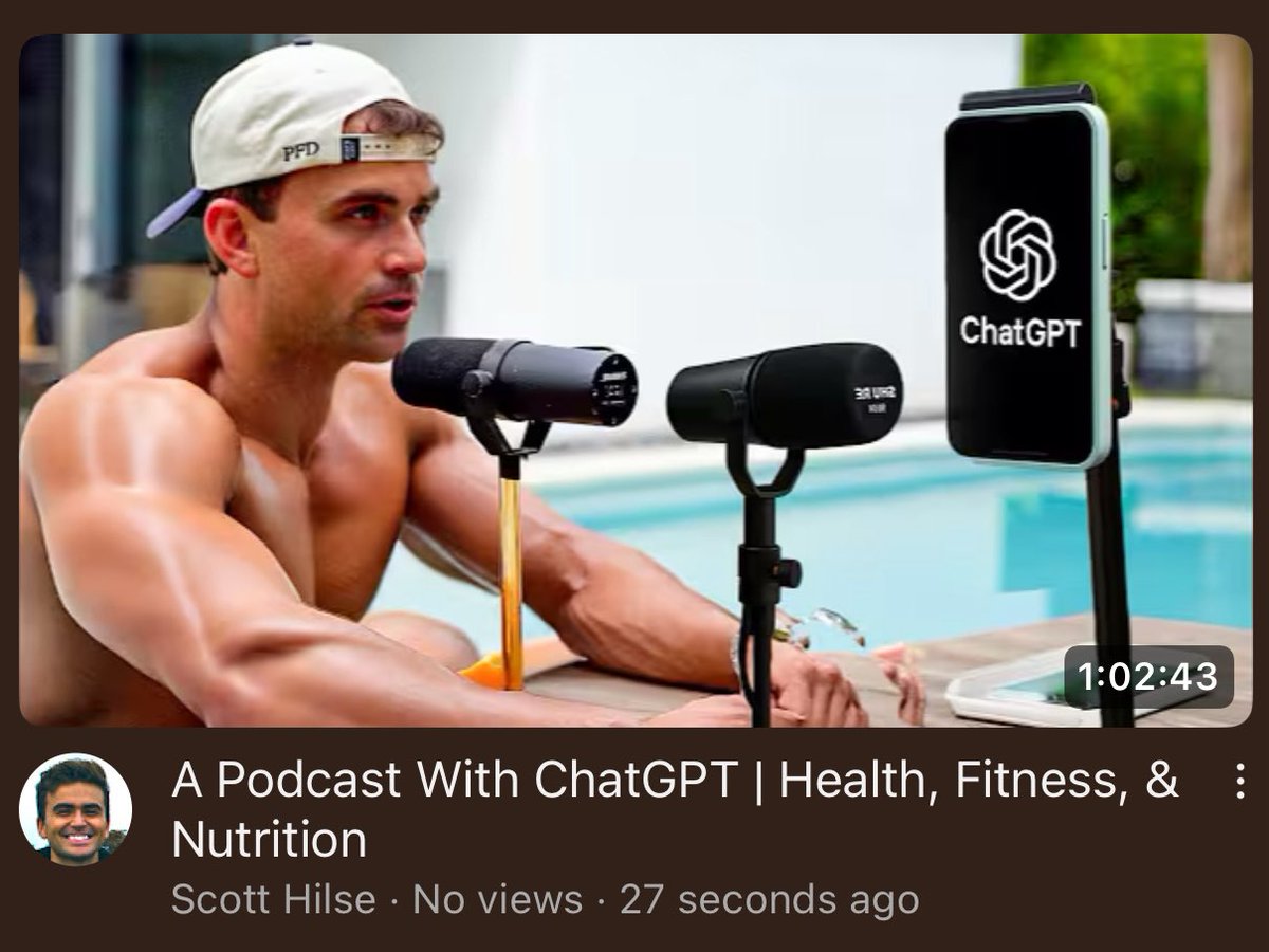New podcast with ChatGPT out, really wild info in this one . 

Was surprised to learn a lot of things the majority of people believe to be true about nutrition, fasting, etc aren’t actually accurate. 

This info helped me lose 25lbs &amp; get back in to the best shape of my life