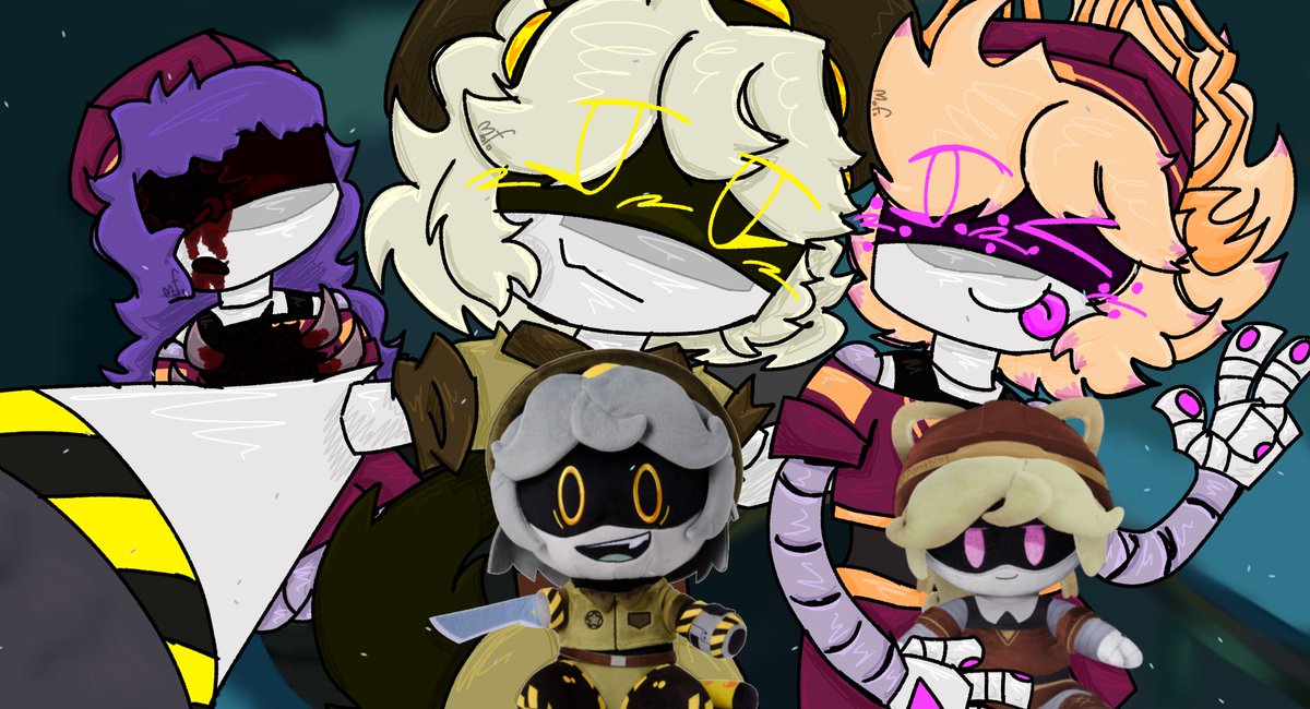 RottmntRaph's tweet image. Vizzy drawing based on this one Nuzi render yayy
Doll's dead body in the background is the best thing i could have ever thought of #vizzy #pinklemonade #SerialDesignationV #murderdrones #murderdroneslizzy #md #murderdronesfanart #mdfanart #fanart #murderdronesvizzy #sdV