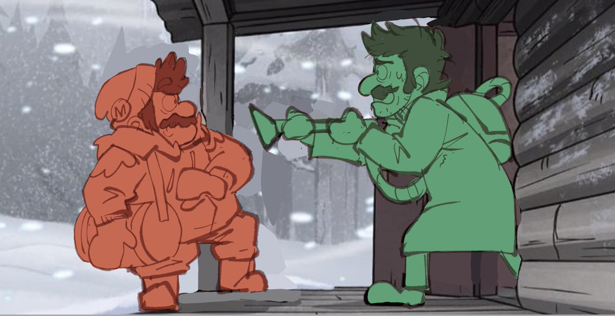 The Mario Twins! #GravityFalls #SuperMarioBros