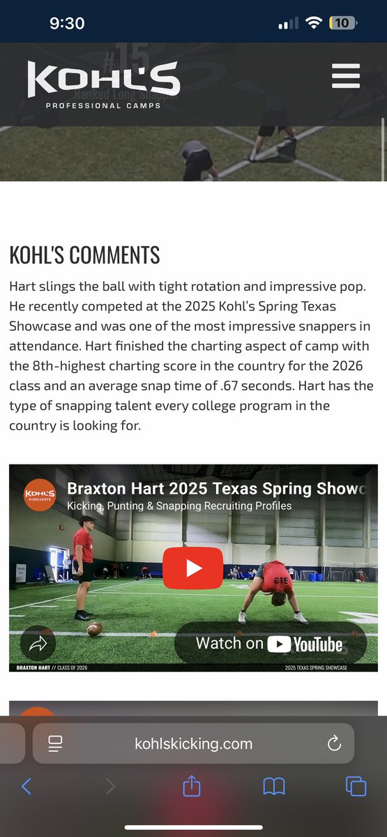 Braxton Hart 5⭐️LS tweet media