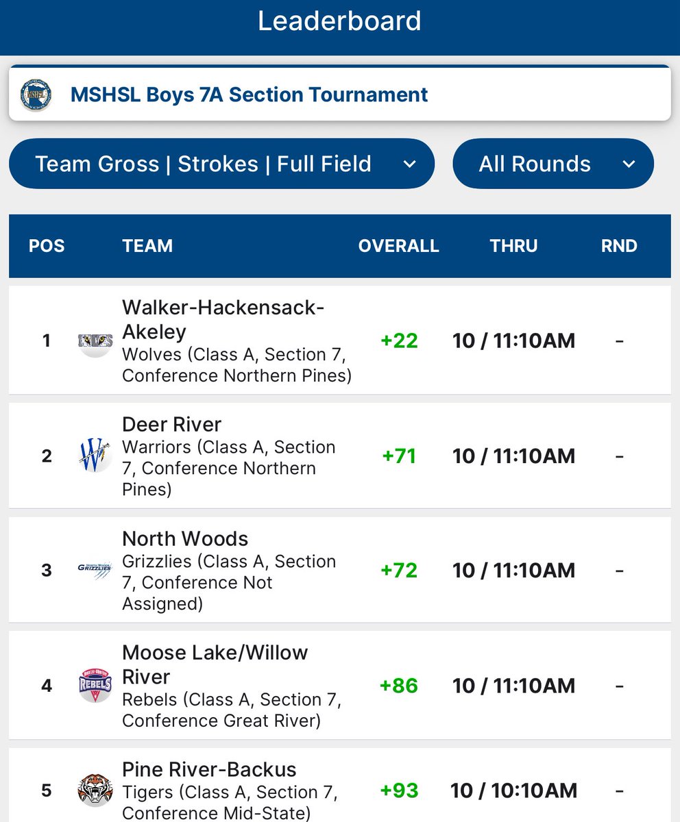 Pine River-Backus Tigers AD tweet media