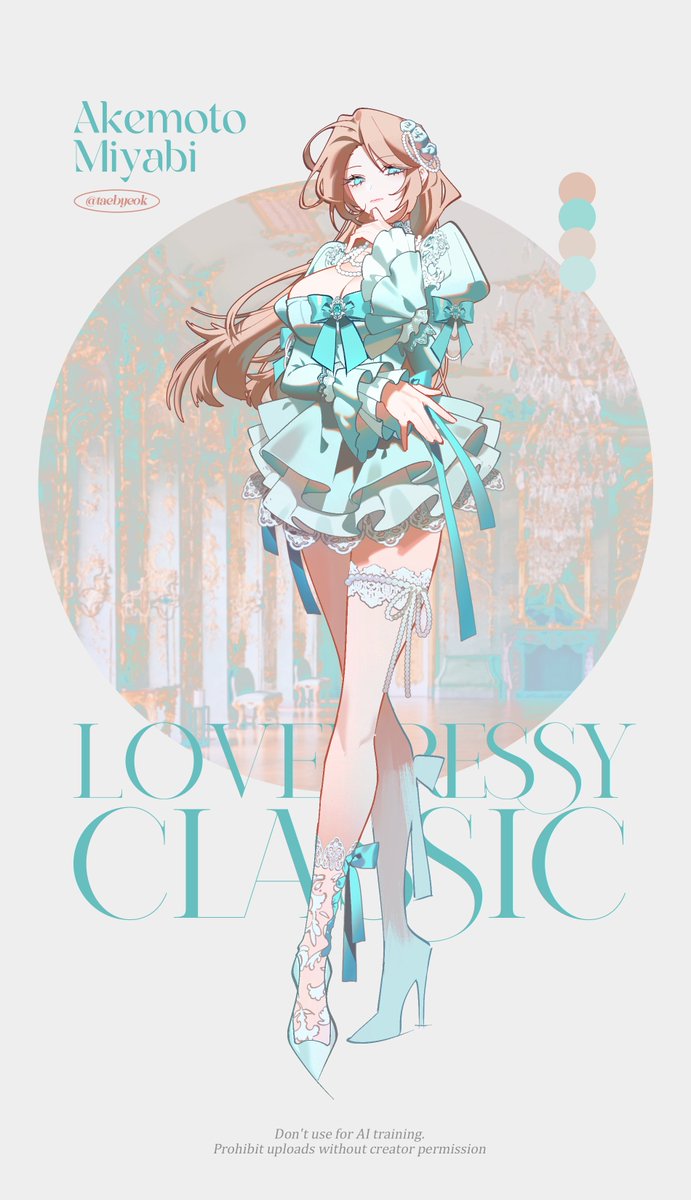 Lovely Dress Classic Design 💙01
#Commission #fashiondesign
