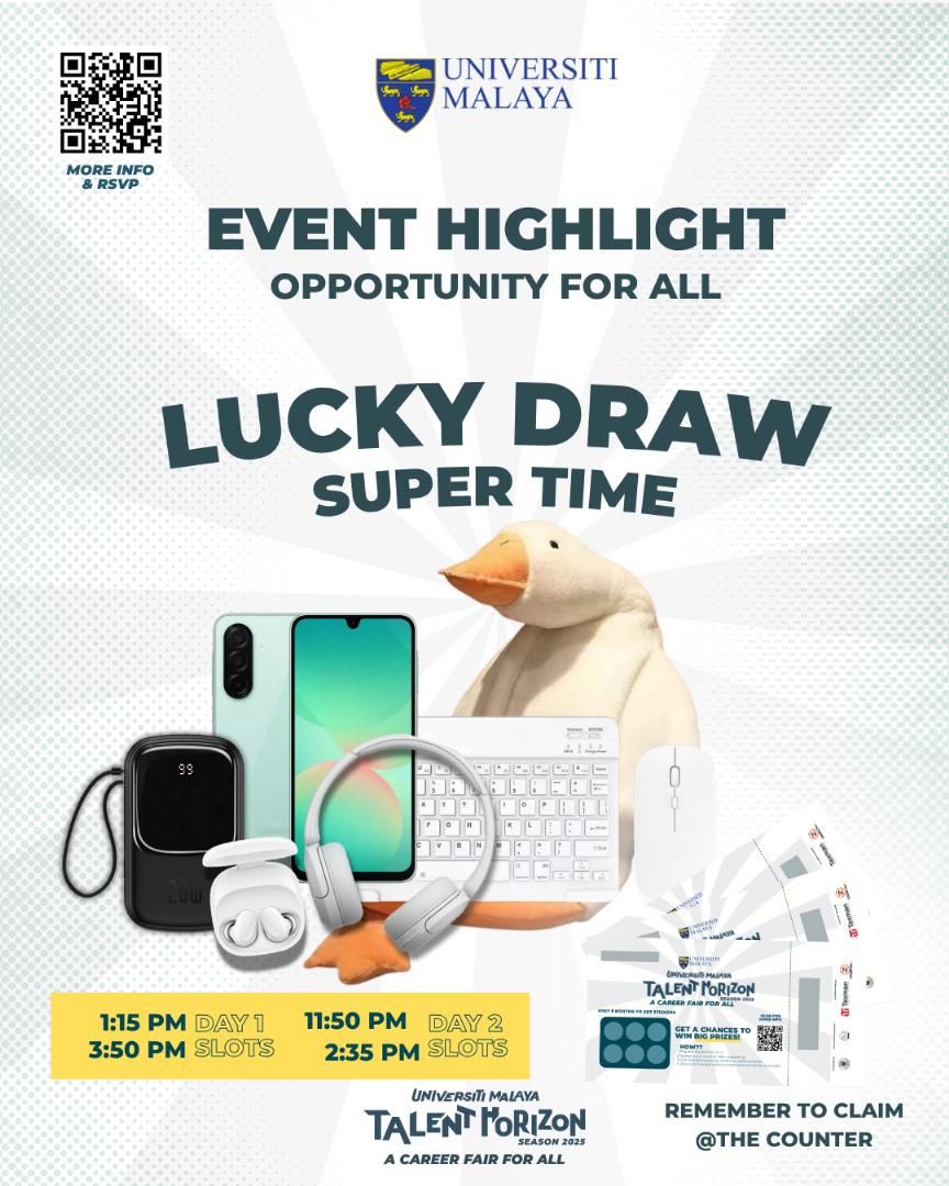 UniMalayaLib's tweet image. Join us! Career Talk @ Talent Horizon Event 
#UMLib