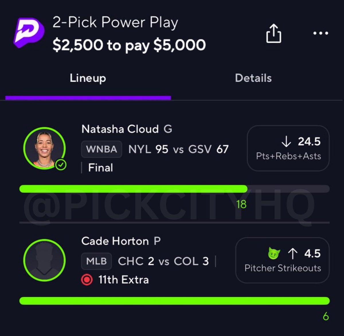 PickCityHQ's tweet image. Someone’s getting $2,500 tonight! 😈

Just like and comment to enter! ✅

My own subscribers are accusing me of Dark Magic for my Cloud and Eovaldi pick… 😂🤫