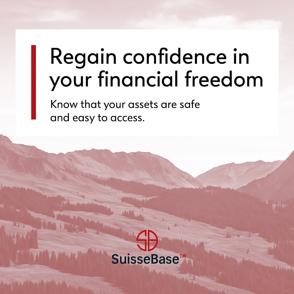 Regain control. Reclaim your freedom with SuisseBase™. 🔒 Safe. ⚡ Accessible. #SuisseBase #CryptoConfidence #FinancialFreedom #SafeInvesting #CryptoSecurity