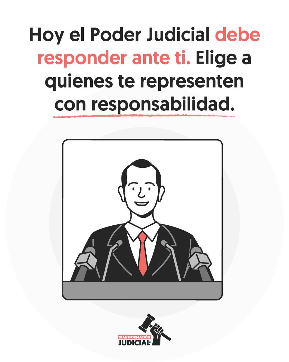 TransformaJud's tweet photo. La justicia nos toca a todas y todos.
Este primero de junio, también nos toca decidir quién la imparte.

Tu voto transforma la justicia.
#ElecciónJudicial https://t.co/EqybN1RBLL