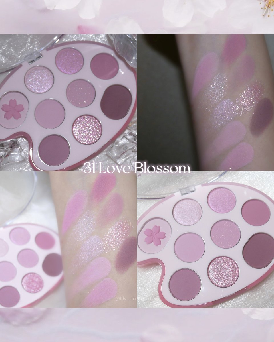 dasique / 31 Love Blossom 青みピンクやモーヴ系カラーメインの、淡い