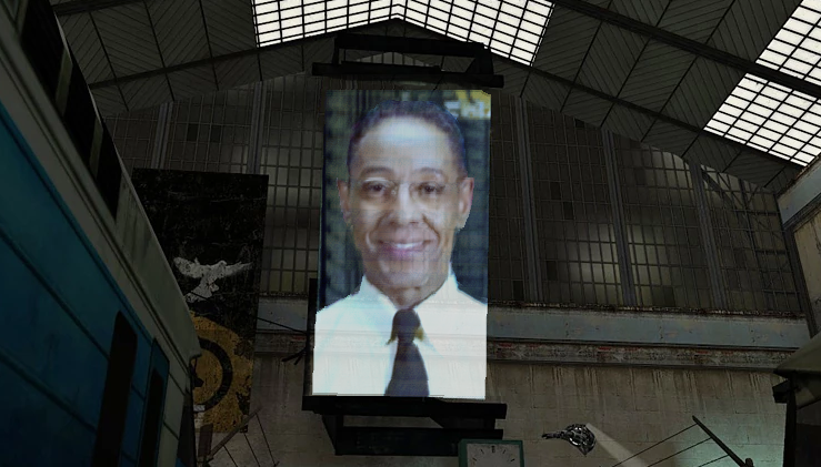 "Welcome to Los Pollos Hermanos. You have chosen, or been chosen, to eat at one of our finest remaining chicken restaurants"