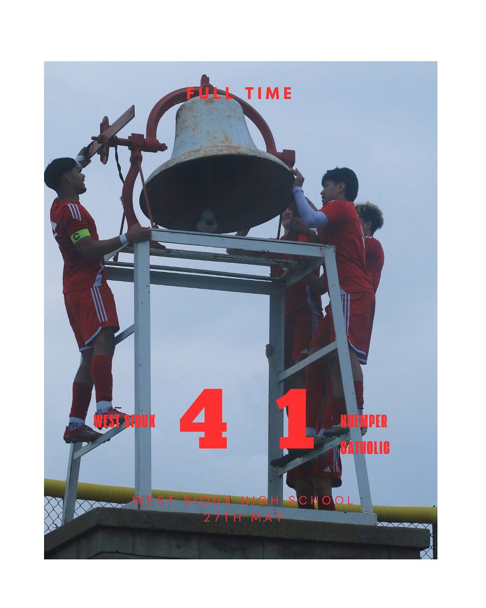 Final!!!
Falcons defeat Kuemper Catholic with a score of 4-1!!! They improve to 12-3-1 on the season! 
They will play the Sub State Final at home.