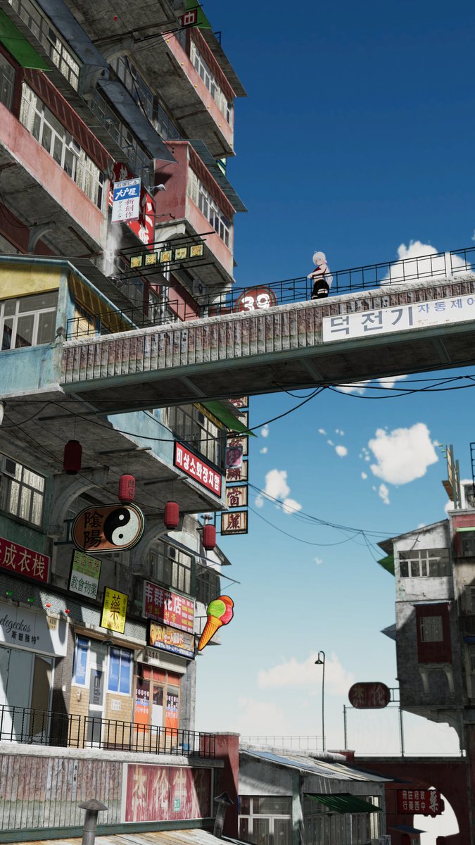 Fastolph's tweet image. Sunny day. Taking in the lively city vibes.
🌐 → Chinatown ; by suiheisen
#VRChat #VRChatPhotography #VirtualPhotography