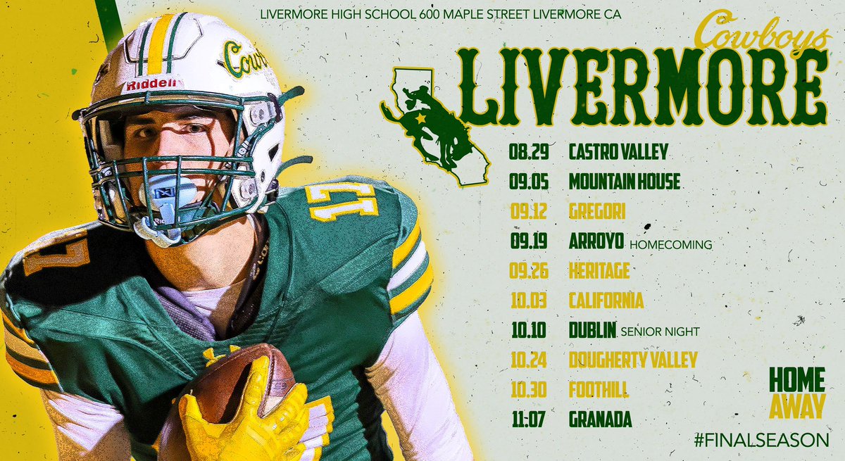CT Harper (@harper_ct) on Twitter photo 9️⃣5️⃣ Days left and counting down until the start to the #finalseaaon. Class of 2026.
<a href="/LHSCOWBOY_FB/">Livermore Football</a> <a href="/Matteo_lortie18/">Matteo Lortie</a> <a href="/theajcarey/">AJ Carey</a> <a href="/PGregorian/">Paul Gregorian</a> <a href="/GHoward_Scout/">Gary Howard -Scout</a> 9️⃣5️⃣ Days left and counting down until the start to the #finalseaaon. Class of 2026.
<a href="/LHSCOWBOY_FB/">Livermore Football</a> <a href="/Matteo_lortie18/">Matteo Lortie</a> <a href="/theajcarey/">AJ Carey</a> <a href="/PGregorian/">Paul Gregorian</a> <a href="/GHoward_Scout/">Gary Howard -Scout</a>