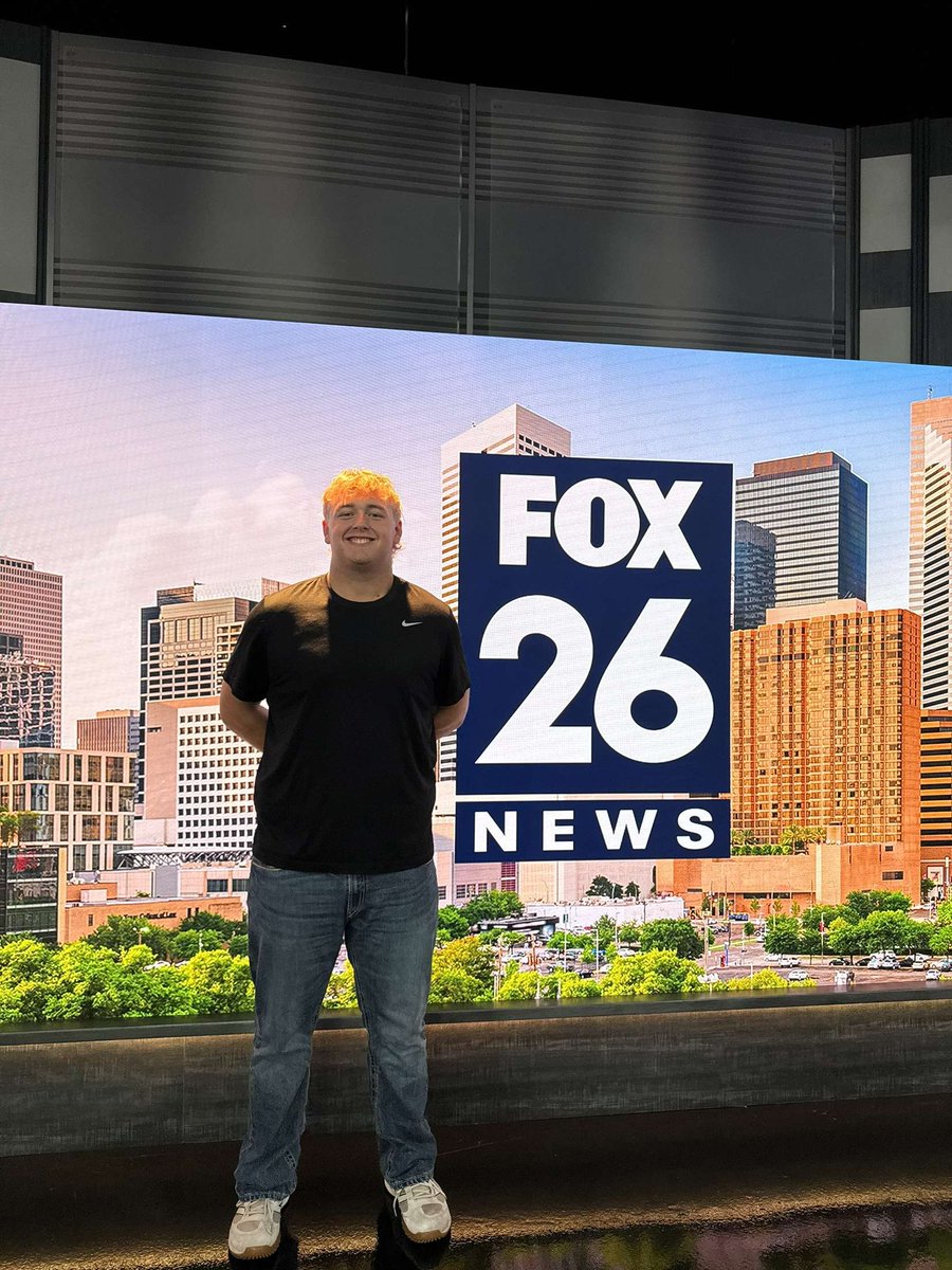 Got to spend the day with <a href="/FoxNews/">Fox News</a>. It was a pleasure being recognized athletically and academically.