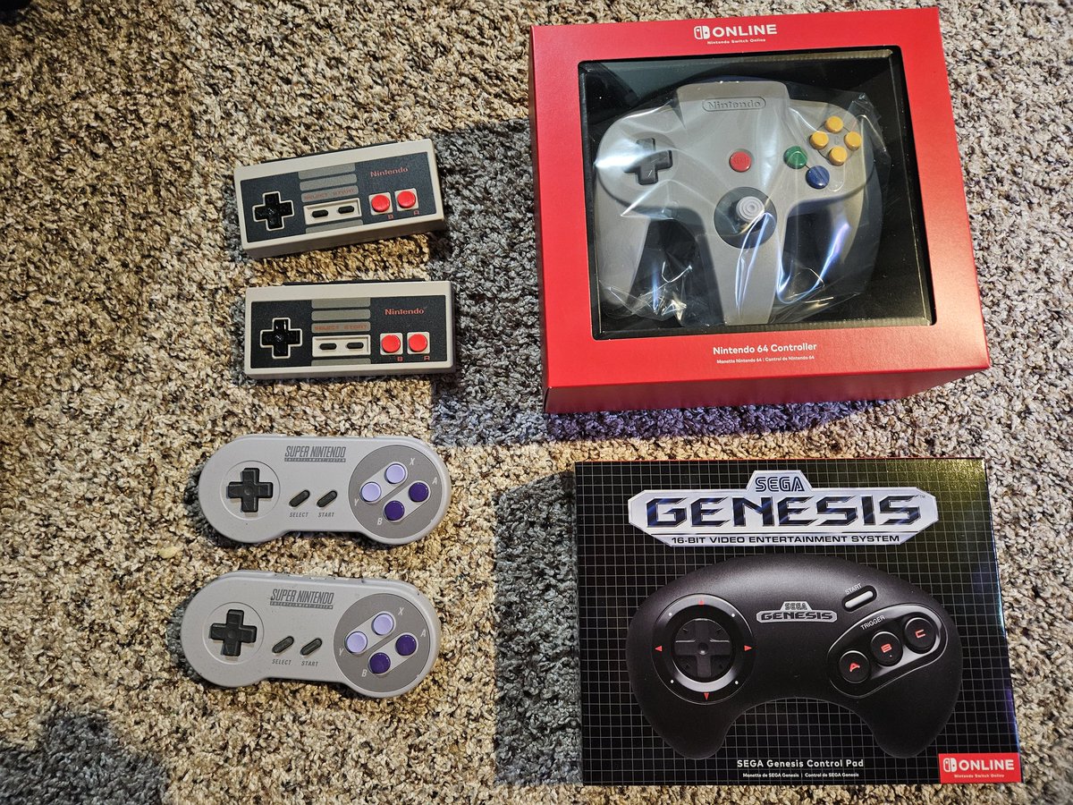 My new N64 and Sega Genesis controller came in the menu. I've upgraded my collection!