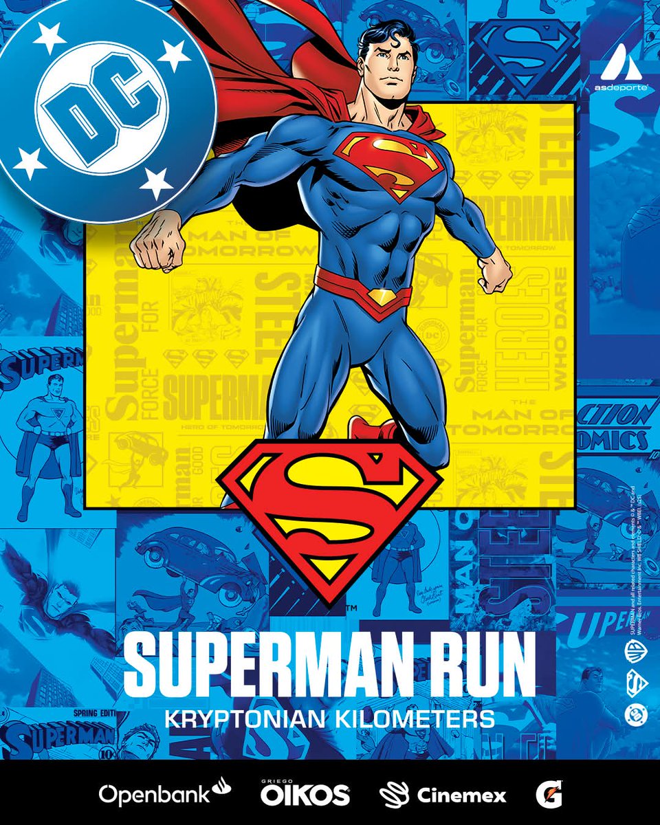 💥 SUOERMAN RUN CON 3K, 5K Y 10K 

Está semana es el cambio de precio de #SupermanRun.

Aprovecha esta oportunidad antes de que se te vaya volando.

📅 22 de junio | 📍 Ciudad de México
🏁 3K – 5K – 10K
🔗 Inscripciones en: asdeporte.com