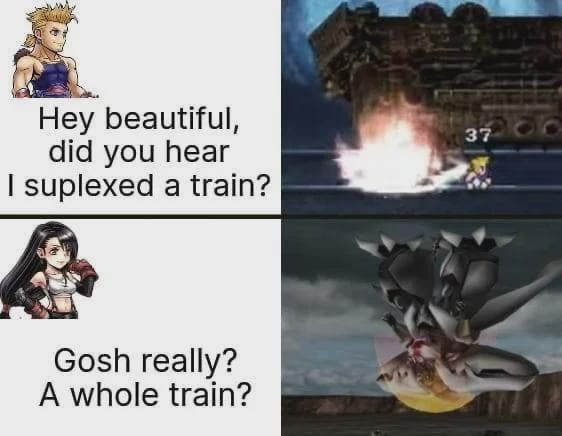 cloudiemcdoom's tweet image. Final Fantasy memes bring me joy.