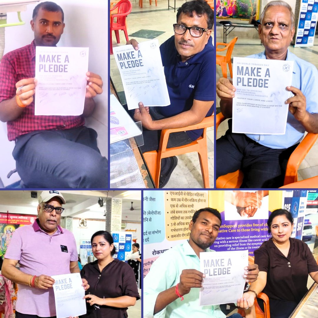 In the run-up to 'World No Tobacco Day', we have been fervently spreading the word and getting people at our Health Camps to sign a 'Pledge' and vow to refrain from smoking or consuming any tobacco products.

#WorldNoTobaccoDay #SayNoToSmoking