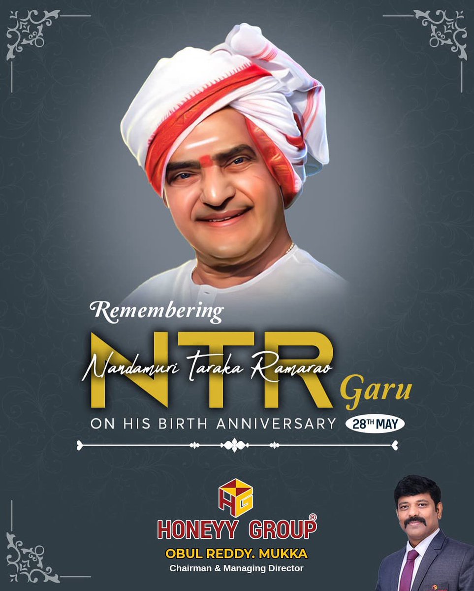 T0306Satish's tweet photo. NTR garu lives on in every heart that beats with pride for Telugu culture. From silver screens to state reforms, his journey redefined what it means to serve and inspire. We salute the icon who gave a face to Telugu self-respect and cinematic glory.

#NTRLegend https://t.co/kr4tAbH67e