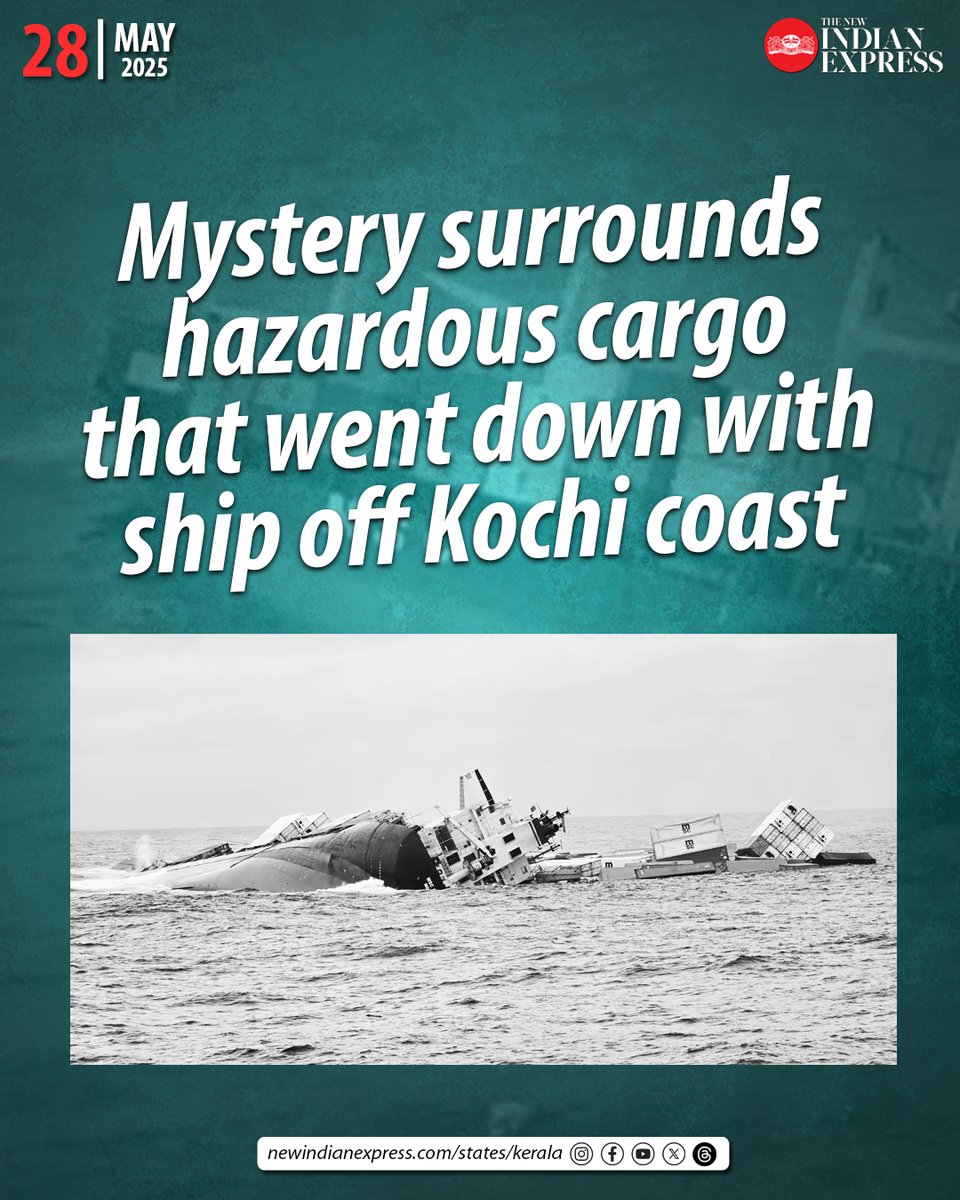 TNIE Kerala (@xpresskerala) on Twitter photo Three days after Liberia-flagged container vessel MSC Elsa 3 sank in the Arabian Sea off Kochi coast, the authorities have been unable to allay concerns over the hazardous cargo that went down with the vessel.
🔗rb.gy/c7ewp3
✍️<a href="/Manojexpress/">Manoj Viswanathan</a> Three days after Liberia-flagged container vessel MSC Elsa 3 sank in the Arabian Sea off Kochi coast, the authorities have been unable to allay concerns over the hazardous cargo that went down with the vessel.
🔗rb.gy/c7ewp3
✍️<a href="/Manojexpress/">Manoj Viswanathan</a>