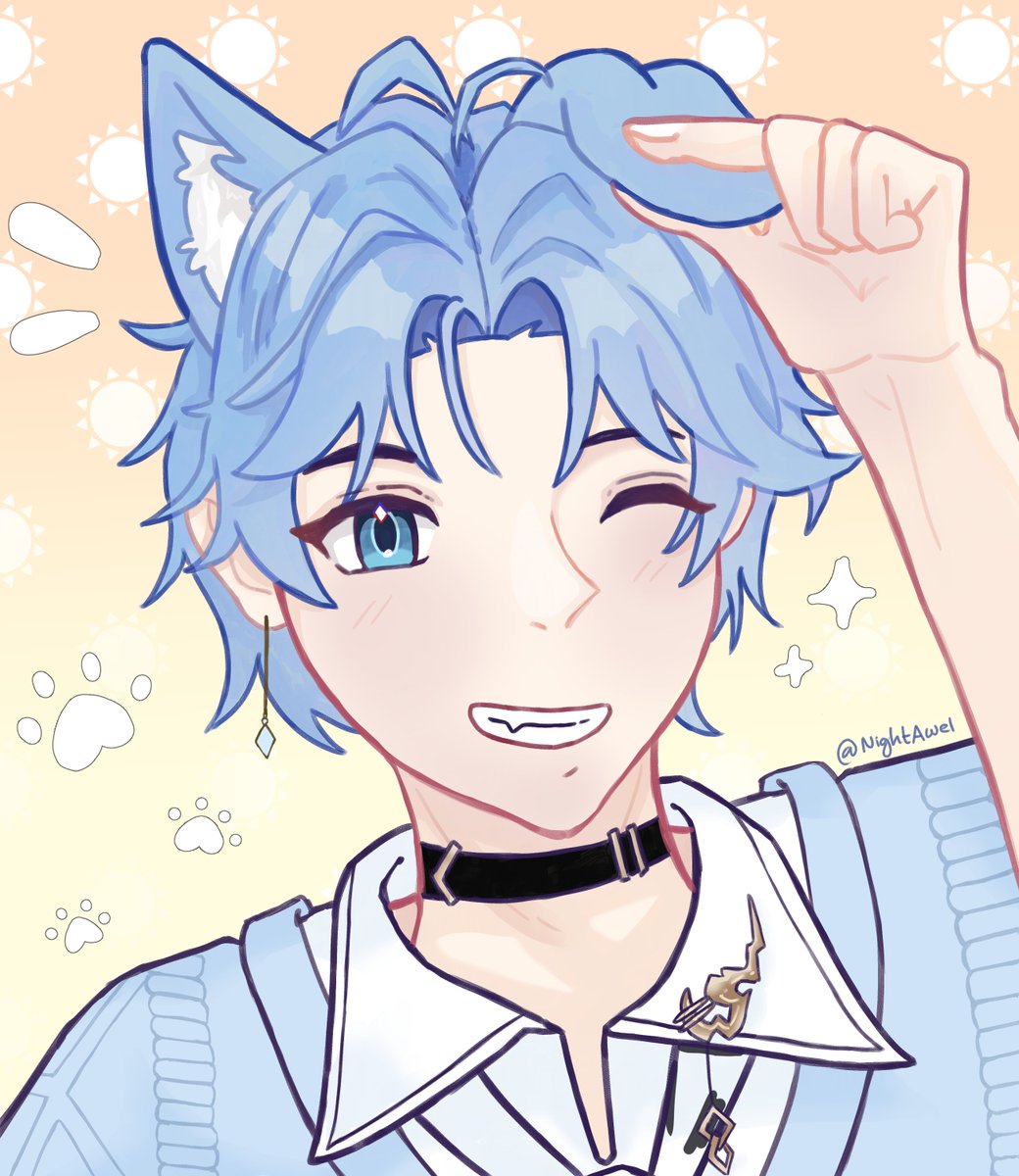 NightAwel's tweet image. Souta guguk 🐶💙
 #SoutaArt