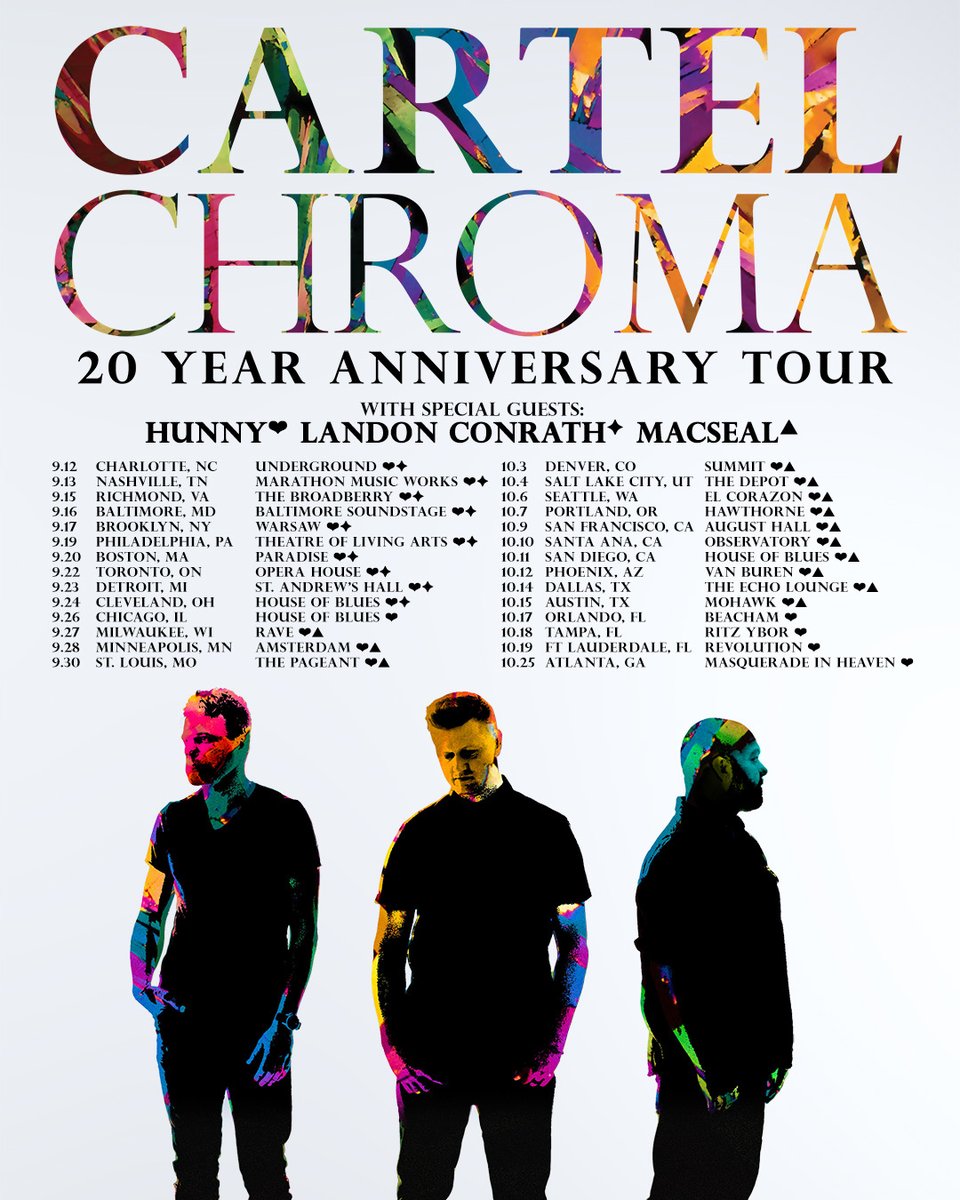 Highwire Daze Online News - Cartel Announces ‘Chroma – 2025’ and North American Headline Tour: highwiredaze.com/2025/05/27/car…