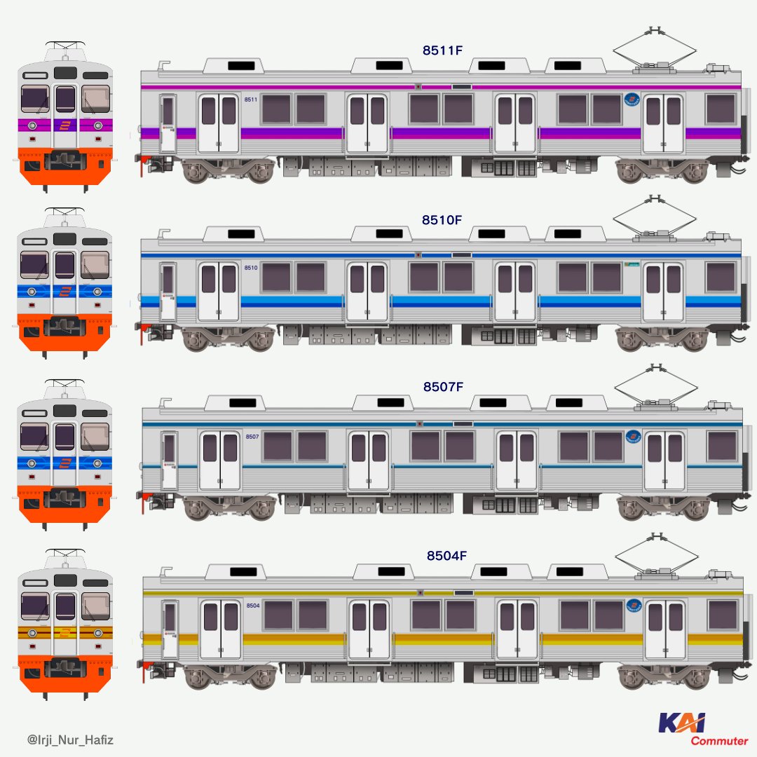 NurIrji's tweet photo. Tokyu 8500 All in livery Divisi Jabotabek Tahun 2008-2011 Penuh dengan warna-warni https://t.co/czbjJic0YR