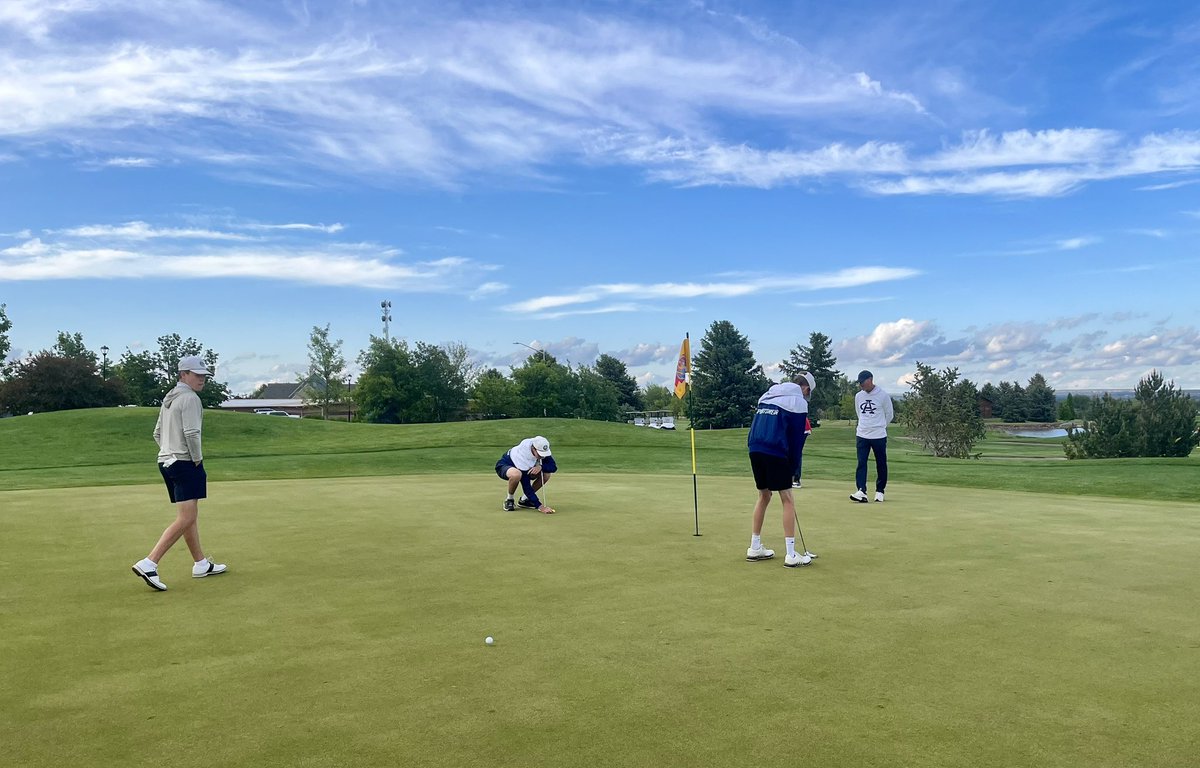 Practice round at Monument Shadows in the books. The boys are ready for the next two days of Class B State Tournament.