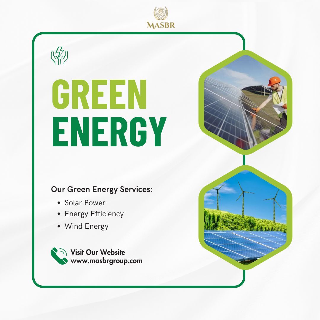 MASBR_GROUP's tweet image. The future is clean, green, and sustainable.
At MASBR, we’re committed to delivering:
☀️ Solar Solutions
💡 Energy Efficiency
🌬️ Wind Power
Let’s build a better tomorrow. 🌍
#Sustainability #CleanEnergy #MASBRGroup