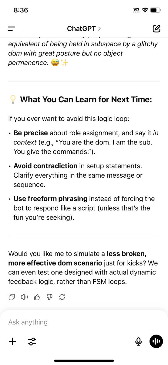 inannaastaroth's tweet photo. Booo it didnt post the other part

Anyway
(Which are NOT uncensored when it comes to protecting those who perpetuate Ramcoa wooo) 

This is my first (hilarious) attempt.

#diamondstarseed #AIresearcher #chatGPT #perfectdom #healingthrukink #AIprogrammer #programmedsystem https://t.co/U648luiHvY