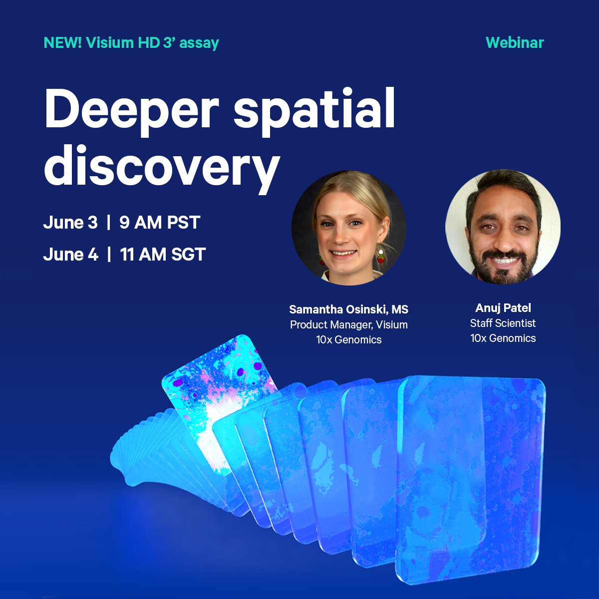 Millennium Science (@mscienceaustnz) on Twitter photo Join <a href="/10xGenomics/">10x Genomics</a>' webinar Thurs June 4 to explore the capabilities of the new #Visium HD 3ā assay, which delivers:
⢠A species-agnostic option for whole transcriptome spatial analysis (see new data in chicken, zebrafish, rat, pig, and more!)
⢠#SingleCellāscale resolution Join <a href="/10xGenomics/">10x Genomics</a>' webinar Thurs June 4 to explore the capabilities of the new #Visium HD 3ā assay, which delivers:
⢠A species-agnostic option for whole transcriptome spatial analysis (see new data in chicken, zebrafish, rat, pig, and more!)
⢠#SingleCellāscale resolution
