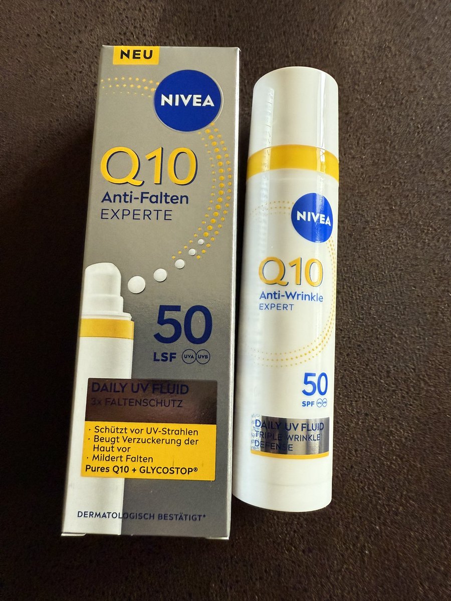 ButzeButze's tweet photo. WERBUNG - ANZEIGE  - MARKENNENNUNG

Hier mal wieder was ganz tolles für die reife Haut:

NIVEA Q10 Daily UV Fluid LSF 50

#oNIVEA #NIVEAliebe #NIVEAbotschafter @nivea_q10dailyfluid #hautpflege #antifalten #pflege #beauty #butzetestet #produkttest #produkttester ##weilsspassmacht https://t.co/ey87WjBT5s