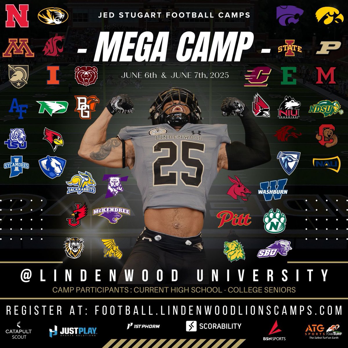 Jeff Martin - Catapult (@jeff_xos) on Twitter photo Will be on the Road for 4 straight weeks. Starting this Sunday at the <a href="/gojsutigersfb/">Jackson State Football</a> Mega Camp, then off to NJ for the <a href="/FDUFootball/">FDU Football</a> Mega Camp on Tuesday. Then the trek to MO for the <a href="/LindenwoodFB/">Lindenwood Football</a> Mega Camps on the 6th and 7th. Then more to come week 2.
#TheCatapultAdvantage Will be on the Road for 4 straight weeks. Starting this Sunday at the <a href="/gojsutigersfb/">Jackson State Football</a> Mega Camp, then off to NJ for the <a href="/FDUFootball/">FDU Football</a> Mega Camp on Tuesday. Then the trek to MO for the <a href="/LindenwoodFB/">Lindenwood Football</a> Mega Camps on the 6th and 7th. Then more to come week 2.
#TheCatapultAdvantage
