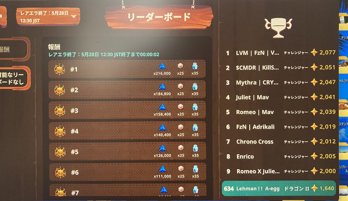 I made it to dragon 🐲🐉🐲🐉
【レア】
MMR  1640
順位　634位

＃AxieInfinity 
＃AxieOrigins