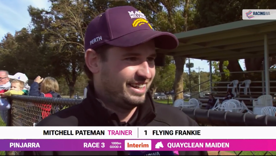 Punters may not have found Flying Frankie at $26/1 but it’s hard to miss him in the race with these cow print style silks!

Mitchell Pateman &amp; Taj Dyson team up with the son of Flying Artie to take out race 3.

There are still 9 races to be watched live &amp; free on Racing WA TV!