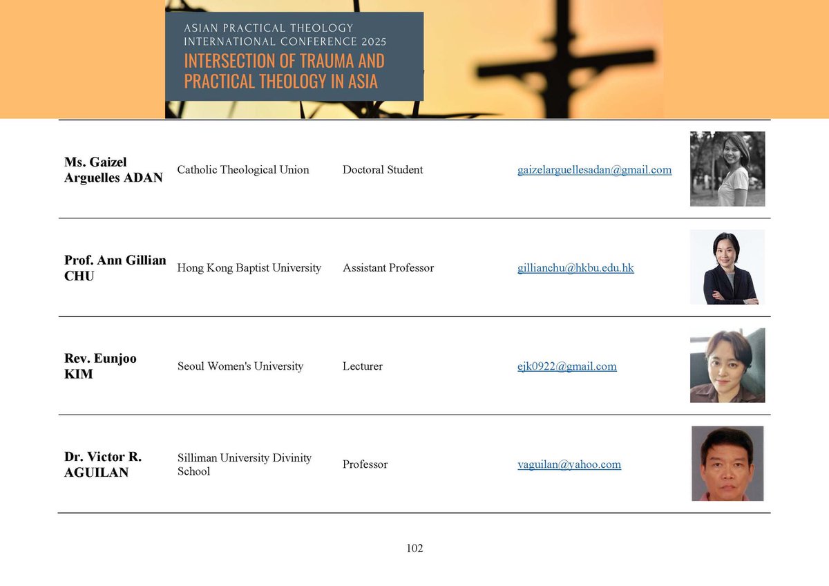 I look forward for to presenting at the Asia Academy of Practical Theology at 10:40am–12:10pm on 14 June 2025 (Saturday). Free registration here: eventbrite.hk/e/asian-practi… Event details here: aapthk.org/aptic2025/spea…