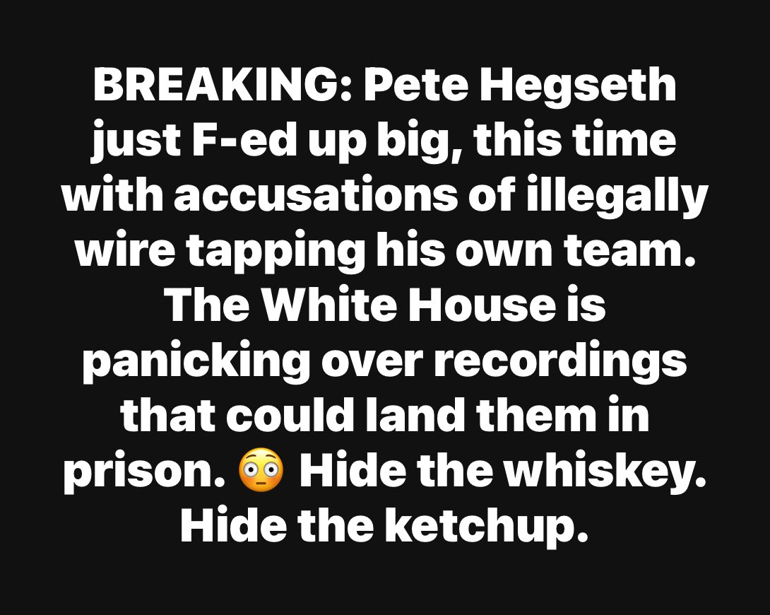 Is Pete Hegseth, the DUI hire, finally going to get thrown under the bus? Article in comments.