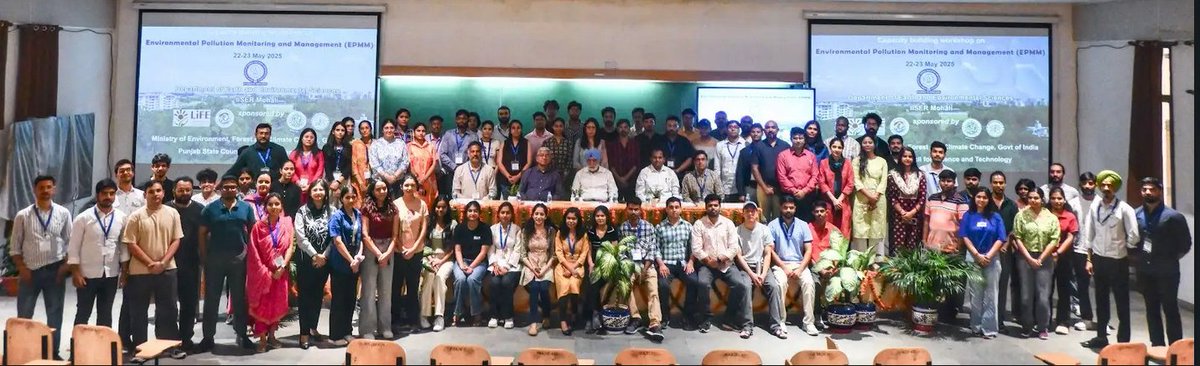 IISER Mohali (@iisermohali) on Twitter photo We successfully organized a two-day workshop “Environmental Pollution Monitoring and Management -2025” on May 22–23. It was conducted under the Environment Education Program, with support of @MoEFCC and <a href="/PSCST_GoP/">Punjab State Council for Science and Technology</a> We successfully organized a two-day workshop “Environmental Pollution Monitoring and Management -2025” on May 22–23. It was conducted under the Environment Education Program, with support of @MoEFCC and <a href="/PSCST_GoP/">Punjab State Council for Science and Technology</a>