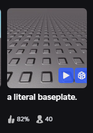 este es el mejor juego de roblox y es un baseplate